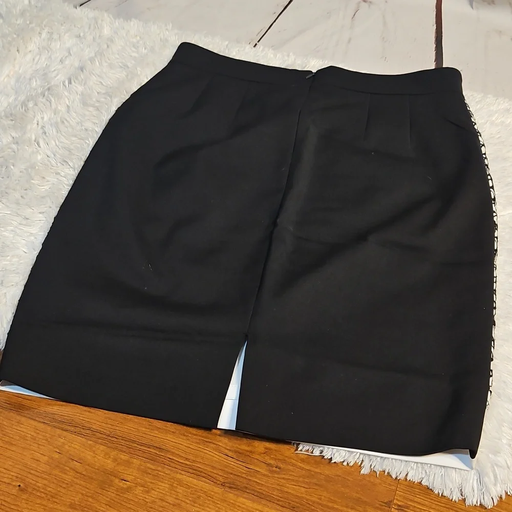 ANTONIO MELANI Black and White Mini‎ Pencil Skirt